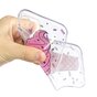 Cr&egrave;me glac&eacute;e rose &eacute;tui compatible avec iPhone X XS mouchet&eacute;s &eacute;tui transparent en TPU pour bonbons &agrave; la cr&egrave;me glac&eacute;e