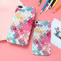 Coque rigide &agrave; &eacute;cailles color&eacute;es la coque compatible avec iPhone 7 Plus 8 Plus
