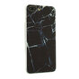 Coque en TPU en marbre noir compatible avec la couverture en marbre iPhone 7 Plus 8 Plus