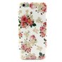 Coque de protection classique avec roses blanches et roses compatible avec iPhone 6 6S