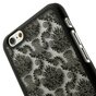 Coque Baroque Noire iPhone 6 6s Hard Case Fleur de Damas au Henn&eacute; Case