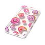 Coque transparente donuts rose violet compatible avec iPhone X XS coque TPU
