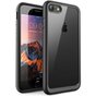 Coque de protection robuste Coque iPhone 7 8 SE 2020 SE 2022 noire transparente