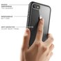 Housse de protection robuste transparente noire la coque compatible avec iPhone 7 8 SE 2020 SE 2022