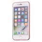 Coque TPU iPhone 7 8 SE 2020 SE 2022 en or rose avec des fleurs roses