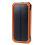 Batterie solaire d&#039;ext&eacute;rieur rechargeable orange noir Powerbank 10000 mAh
