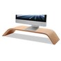 Le moniteur en bois de bambou SAMDI Design augmente l&#039;&eacute;cran iMac standard