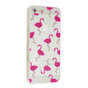 Coque transparente en TPU flamant rose compatible avec iPhone 5 5s SE 2016