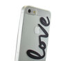 Coque transparente en TPU compatible avec iPhone 5 5s SE 2016 love cover