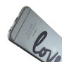 Coque transparente en TPU compatible avec iPhone 6 6s love cover