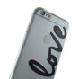 Coque transparente en TPU compatible avec iPhone 6 6s love cover