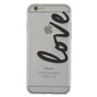 Coque transparente en TPU compatible avec iPhone 6 6s love cover