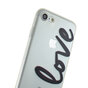 Coque Love compatible avec iPhone 7 8 SE 2020 SE 2022, &eacute;l&eacute;gante coque transparente en TPU