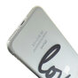Coque Love compatible avec iPhone 7 8 SE 2020 SE 2022, &eacute;l&eacute;gante coque transparente en TPU