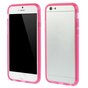 Coque bumper transparente rose compatible avec iPhone 6 6s