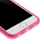 Coque bumper transparente rose compatible avec iPhone 6 6s