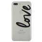 Love Case Coque transparente compatible avec iPhone 7 Plus 8 Plus Coque transparente TPU