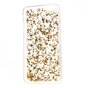 Coque transparente en TPU ruban de feuille d&#039;or compatible avec iPhone 6 Plus 6s Plus couverture dor&eacute;e