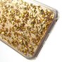 Coque transparente en TPU ruban de feuille d&#039;or compatible avec iPhone 6 Plus 6s Plus couverture dor&eacute;e