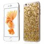 Coque transparente en TPU ruban de feuille d&#039;or compatible avec iPhone 6 Plus 6s Plus couverture dor&eacute;e
