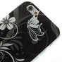 Coque en TPU floral noir et blanc la coque compatible avec iPhone 6 6s