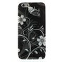 Coque TPU Fleurs noires et blanches Coque iPhone 6 6s