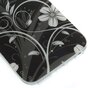 Coque TPU Fleurs noires et blanches Coque iPhone 6 6s