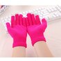 Gants tactiles hiver laine rose vif