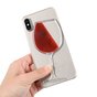Coque rigide transparente &agrave; vin la coque compatible avec iPhone X XS