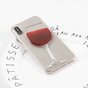 Coque rigide transparente &agrave; vin la coque compatible avec iPhone X XS