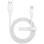 MOMAX MFi Lightning Cable 1 m&egrave;tre - C&acirc;ble de charge blanc
