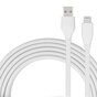 MOMAX MFi Lightning Cable 1 m&egrave;tre - C&acirc;ble de charge blanc