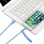 MOMAX MFi Lightning Cable 1 m&egrave;tre - C&acirc;ble de charge bleu