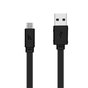 C&acirc;ble de chargement HOCO Micro USB - C&acirc;ble plat 1 m&egrave;tre - Noir Android