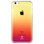 Coque Baseus Glaze Transparent Gradient la coque compatible avec iPhone 6 6s - Jaune Rose Transparent