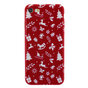 Coque de No&euml;l rouge compatible avec iPhone 7 8 SE 2020 SE 2022 Coque de No&euml;l en TPU Housse de No&euml;l rouge