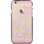 Coque iPhone 6 6s COMMA fleurs - Cristaux Swarovski - Lilas Violet Chrome