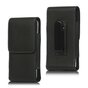 Pince &agrave; pantalon compatible avec iPod Touch et iPhone 5 5s 5c SE 2016 - &eacute;tui en cuir noir