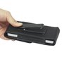 Pince &agrave; pantalon compatible avec iPod Touch et iPhone 5 5s 5c SE 2016 - &eacute;tui en cuir noir