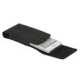 Pince &agrave; pantalon compatible avec iPod Touch et iPhone 5 5s 5c SE 2016 - &eacute;tui en cuir noir
