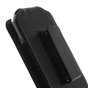 Clip pantalon iPhone 7 8 SE X Xs 11 Pro - &eacute;tui cuir noir