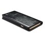 Housse cuir Caseme Oil Wallet iPhone 6 6s - Biblioth&egrave;que Noir