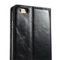 Housse cuir Caseme Oil Wallet iPhone 6 6s - Biblioth&egrave;que Noir