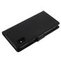 &Eacute;tui portefeuille en cuir Mercury Wallet compatible avec iPhone X XS - Biblioth&egrave;que Noir