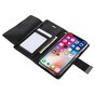 Etui TPU Mercury Wallet en cuir iPhone X XS - Biblioth&egrave;que Noir