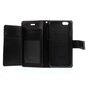 &Eacute;tui portefeuille en cuir Mercury Wallet compatible avec iPhone 6 6s - Biblioth&egrave;que Noir