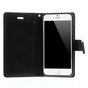 &Eacute;tui portefeuille en cuir Mercury Wallet compatible avec iPhone 6 6s - Biblioth&egrave;que Noir