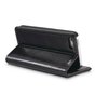Caseme Oil Wallet &eacute;tui en cuir compatible avec iPhone 5 5s SE 2016 - Biblioth&egrave;que Noir