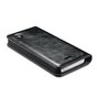 Caseme Oil Wallet &eacute;tui en cuir compatible avec iPhone 5 5s SE 2016 - Biblioth&egrave;que Noir
