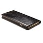 Caseme Oil Wallet &eacute;tui en cuir compatible avec iPhone 6 Plus 6s Plus - Biblioth&egrave;que Noir